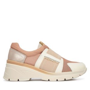 Półbuty Hispanitas. Brązowe półbuty Hispanitas, bez wzorów, bez obcasa, na płaskiej podeszwie, bez zapięcia. Za 499,99 zł.