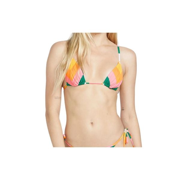 Góra od bikini damska Volcom Along Ehose Lines. Bikini Volcom, bez wzorów, z elastanu. W wyprzedaży za 82,00 zł.