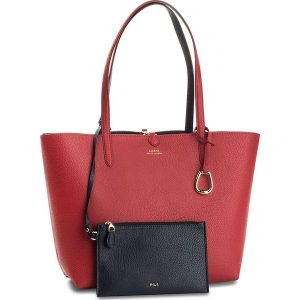 Torebka LAUREN RALPH LAUREN - Merrimack 431697234010 Red/Navy. Shopper bag marki Lauren Ralph Lauren. Za 789,90 zł.