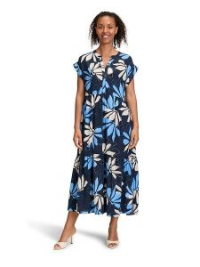 BETTY & CO Sukienka w kolorze granatowo-kremowym rozmiar: 36. Niebieskie sukienki Betty & Co, bez wzorów, bez kołnierzyka, bez ramiączek, maxi. Za 169,95 zł.