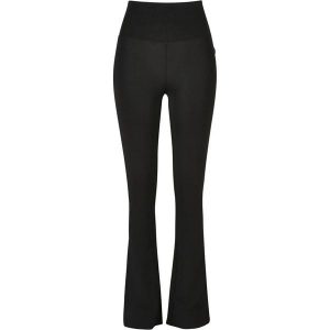 Legginsy Damskie Stretch Jersey Organic Bootcut. Czarne legginsy Urban Classics, bez wzorów, z jersey. Za 104,99 zł.