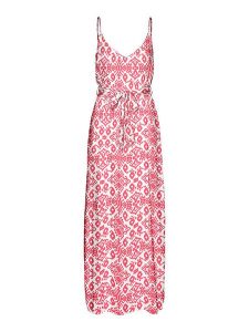 Vero Moda Sukienka w kolorze jasnoróżowo-białym rozmiar: L. Białe sukienki Vero Moda, l, bez wzorów, z tkaniny, bez kołnierzyka, bez ramiączek, maxi. Za 107,95 zł.