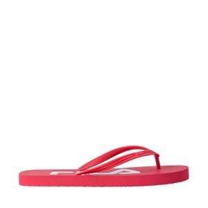 Klapki damskie Fila Troy. Czerwone klapki Fila, bez wzorów, bez obcasa. Za 31,90 zł.