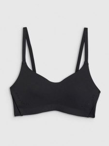 4F Biustonosz do jogi z niskim wsparciem damski - czarny M. Czarne biustonosze 4f, bez wzorów. Za 129,99 zł.