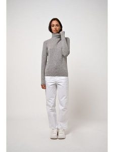 AUTHENTIC CASHMERE Kaszmirowy golf "Bise" w kolorze szarym rozmiar: XXL. Szare golfy AUTHENTIC CASHMERE, bez wzorów, z kaszmiru. Za 215,21 zł.