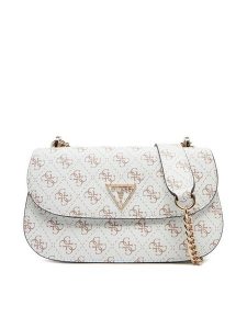 Guess Torebka HWEQG9 51021 Biały. Białe torebki klasyczne Guess, z aplikacjami, ze skóry, bez dodatków. W wyprzedaży za 339,99 zł.