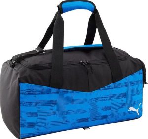 Torba podróżna Puma individualRISE Small. Czarne torby podróżne i sportowe Puma, bez wzorów, z materiału, na ramię. Za 127,65 zł.