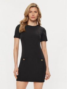 Silvian Heach Sukienka koktajlowa Melli GPP24388VE Czarny Slim Fit. Czarne kombinezony Silvian Heach, bez wzorów, z syntetyku, wizytowe, bez kołnierzyka, bez ramiączek. Za 369,99 zł.