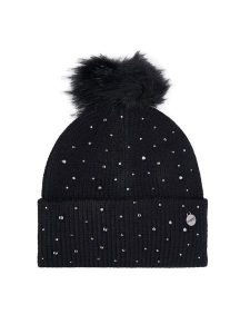 Guess Czapka AW5213 POL01 Czarny. Czarne czapki Guess, z aplikacjami. Za 129,99 zł.