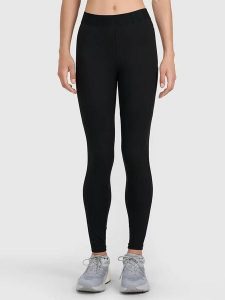 4F Legginsy w kolorze czarnym rozmiar: S. Czarne legginsy 4f, s, bez wzorów, z bawełny, z podwyższonym stanem, outdoorowe. Za 43,88 zł.