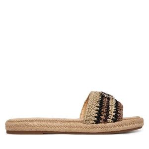 Klapki Guess. Brązowe klapki Guess, z aplikacjami, bez obcasa. Za 439,99 zł.