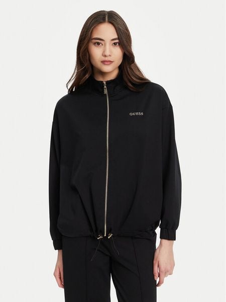 Guess Bluza V5YL09 KCX42 Czarny Regular Fit. Czarne bluzy Guess, xl, z aplikacjami, z syntetyku, bez kaptura. Za 279,99 zł.