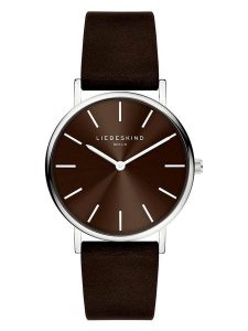 Liebeskind Zegarek kwarcowy w kolorze srebrno-brązowym rozmiar: onesize. Brązowe, analogowe zegarki Liebeskind. Za 379,44 zł.