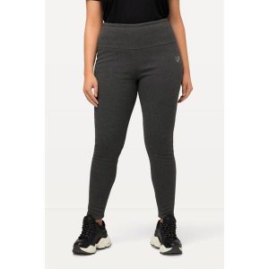 Damskie Legginsy sztuczne futerko od wewnątrz bardzo ciepłe wysoki stan. Szare legginsy Ulla Popken, bez wzorów, z bawełny, z podwyższonym stanem. Za 259,99 zł.