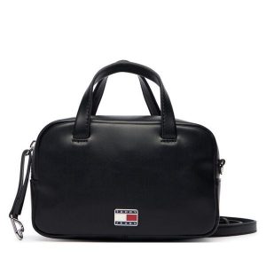 Torebka Tommy Jeans. Czarne torebki klasyczne Tommy Jeans, bez wzorów, z jeansu, bez dodatków. Za 529,99 zł.