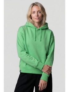 Alife and kickin Bluza "Danya" w kolorze zielonym rozmiar: M. Zielone bluzy Alife and Kickin, m, bez wzorów, z kapturem. Za 91,99 zł.