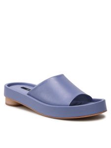 Gino Rossi Klapki 22SS17 Fioletowy. Fioletowe klapki Gino Rossi, bez wzorów, ze skóry, bez obcasa. Za 299,99 zł.
