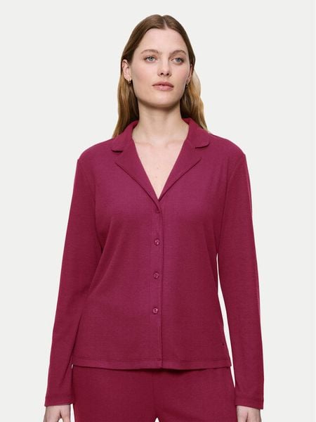 Triumph Koszulka piżamowa Mix&Match 10225047 Bordowy Regular Fit. Czerwone koszule nocne Triumph, bez wzorów, z wiskozy, bez ramiączek. Za 169,99 zł.
