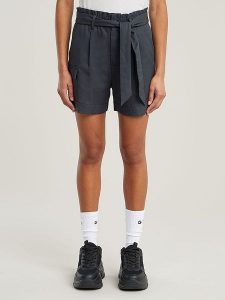 G-Star Szorty w kolorze antracytowym rozmiar: W30. Czarne szorty G-Star, bez wzorów, z lyocellu, retro, z podwyższonym stanem. Za 214,95 zł.