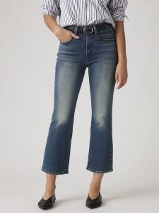 Levi's Dżinsy - Bootcut fit - w kolorze niebieskim rozmiar: W31/L27. Niebieskie jeansy Levi's®, z aplikacjami, ze skóry. Za 243,95 zł.