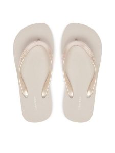 Calvin Klein Japonki Arwa HW0HW02956 Srebrny. Szare klapki Calvin Klein, bez wzorów, z syntetyku, bez obcasa. Za 149,99 zł.