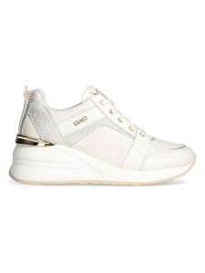 Liu Jo Sneakersy w kolorze kremowym na koturnie rozmiar: 41. Brązowe trampki Liu Jo, bez wzorów, z materiału, bez zapięcia. Za 373,35 zł.