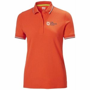 Damska koszulka polo Helly Hansen the ocean race. Czerwone bluzki Helly Hansen, l, bez wzorów, sportowe, bez kołnierzyka, bez ramiączek. Za 325,50 zł.