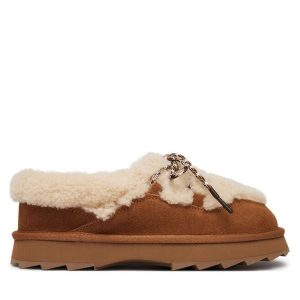 Śniegowce EMU Australia. Brązowe buty zimowe EMU Australia, bez obcasa, bez zapięcia. Za 559,99 zł.