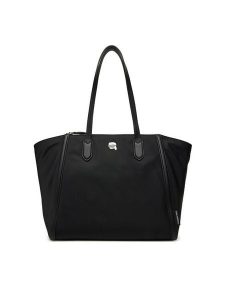 KARL LAGERFELD Torebka A3W30117 Czarny. Czarne shopper bag KARL LAGERFELD, bez wzorów, ze skóry, bez dodatków. Za 669,99 zł.