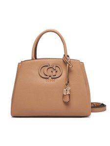 Guess Torebka Isola HWBG99 05060 Beżowy. Brązowe kuferki Guess, z aplikacjami, ze skóry, bez dodatków. Za 634,99 zł.