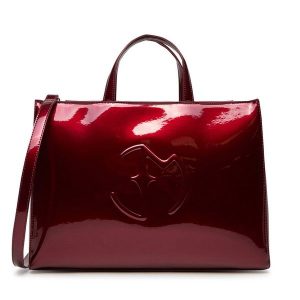 Torebka Eva Minge. Czerwone torebki klasyczne Eva Minge, bez wzorów, bez dodatków. Za 379,99 zł.