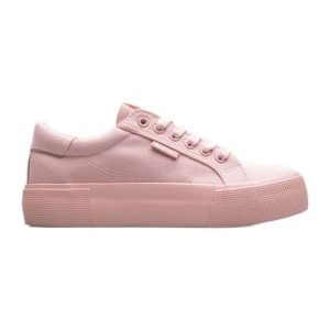 Buty Lee Cooper W LCW-22-31-0886L różowe. Czerwone trampki bez wzorów, z gumy, bez zapięcia. Za 212,29 zł.