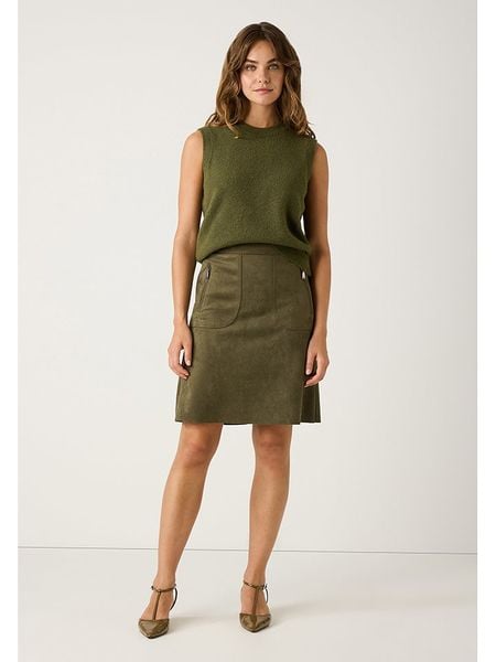 More & More Spódnica w kolorze khaki rozmiar: 44. Brązowe spódnice More & More, na co dzień, bez wzorów, mini. Za 205,45 zł.