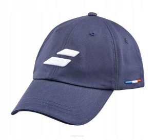 Czapka tenisowa Babolat Event Cap - granatowa. Niebieskie czapki BABOLAT, bez wzorów, z bawełny, eleganckie. Za 99,00 zł.