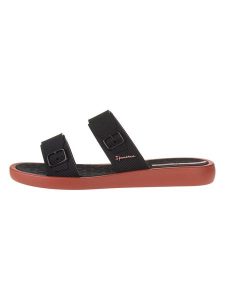 Ipanema Klapki "Nueva" w kolorze jasnobrązowo-czarnym rozmiar: 37. Brązowe klapki Ipanema, bez wzorów, z otwartym noskiem, bez obcasa. Za 73,76 zł.