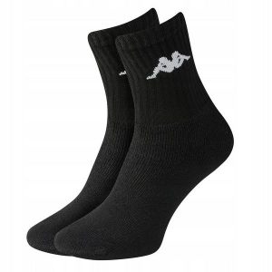 Skarpetki treningowe Kappa 303WIGO-001 3 pack. Czarne skarpetki Kappa, bez wzorów. Za 16,90 zł.