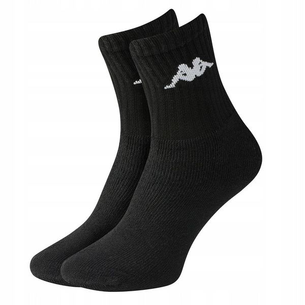 Skarpetki treningowe Kappa 303WIGO-001 3 pack. Czarne skarpetki Kappa, bez wzorów. Za 16,90 zł.