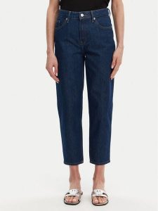 Tommy Hilfiger Jeansy WW0WW45417 Granatowy Tapered Fit. Niebieskie jeansy TOMMY HILFIGER, bez wzorów, z bawełny. Za 239,99 zł.