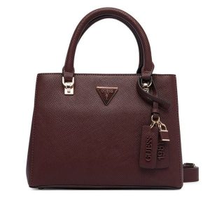 Torebka Guess. Czerwone kuferki Guess, z aplikacjami, bez dodatków. Za 634,99 zł.