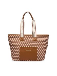 Valentino Torebka Armonia VBS9U201 Brązowy. Brązowe shopper bag Valentino, bez wzorów, ze skóry, bez dodatków. Za 549,99 zł.