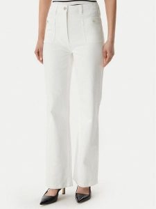 Morgan Jeansy 261-PIJITO1 Biały Bootcut Fit. Białe jeansy Morgan, bez wzorów, z jeansu. Za 329,99 zł.