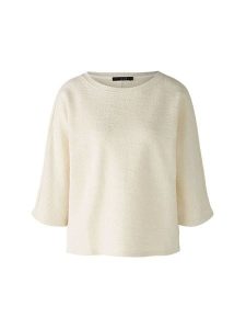 Oui Bluza w kolorze kremowym rozmiar: 38. Brązowe bluzy Oui, bez wzorów, bez kaptura. Za 143,90 zł.