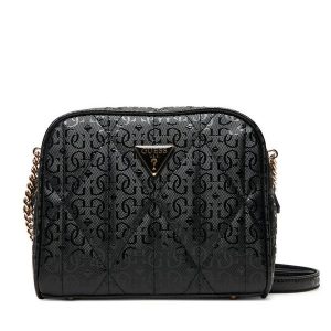 Torebka Guess. Czarne listonoszki Guess, z aplikacjami, bez dodatków. Za 389,99 zł.