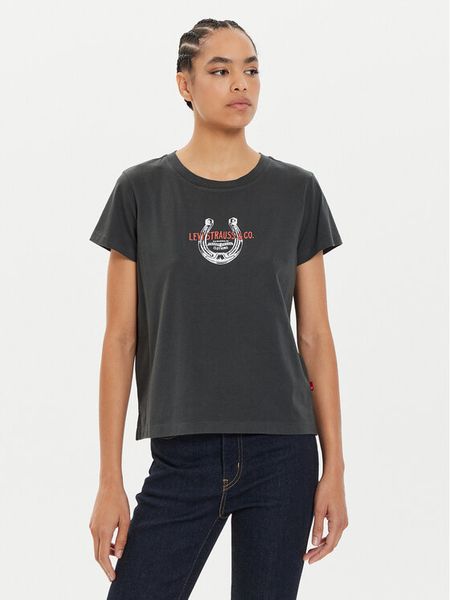 Levi's® T-Shirt Graphic A8804-0027 Czarny Boxy Fit. Czarne t-shirty s, bez wzorów, z bawełny, bez kołnierzyka, bez ramiączek. Za 89,99 zł.
