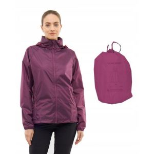 Kurtka przeciwdeszczow dla kobiet Viking Rainier Lady. Fioletowe kurtki Viking, m, bez wzorów, bez kaptura. W wyprzedaży za 164,99 zł.