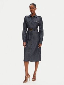 Marciano Guess Sukienka codzienna 5GGK05 7295A Granatowy Regular Fit. Niebieskie sukienki Marciano Guess, na co dzień, z aplikacjami, z lyocellu, bez kołnierzyka, bez ramiączek, proste. Za 649,99 zł.