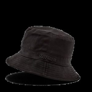Bucket Hat WINGS UNLEASH bawełniany kapelusz BLACK. Czarne kapelusze WINGS, bez wzorów, z bawełny, eleganckie. Za 49,90 zł.