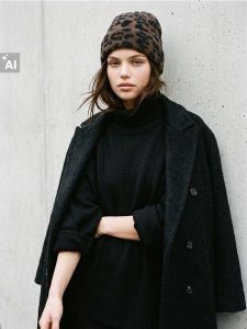 Czapka beanie w panterkę z domieszką wełny - wielobarwny. Czapki Sinsay, bez wzorów, z wełny. Za 25,99 zł.