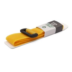 Opaska na matę na rzep Bodhi Velcro - żółty. Brązowe paski BODHI, bez wzorów, sportowe. Za 9,99 zł.