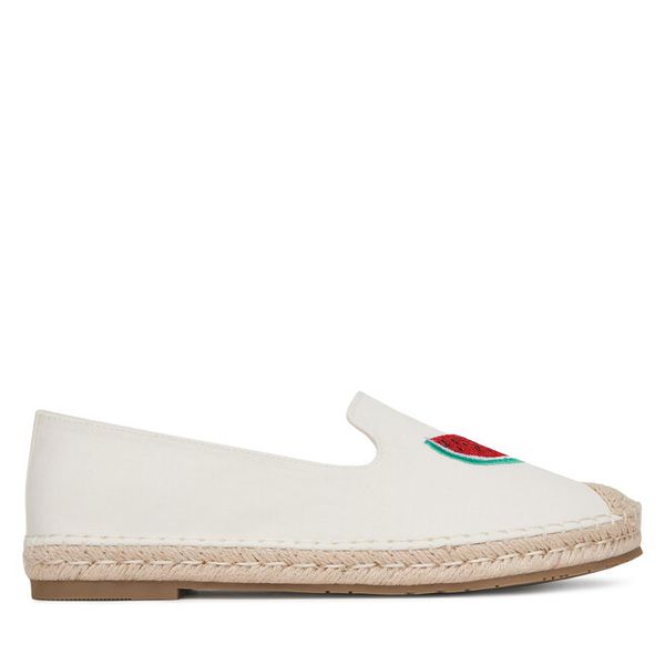 Espadryle DeeZee. Białe espadryle DeeZee, bez wzorów, bez obcasa. Za 83,99 zł.
